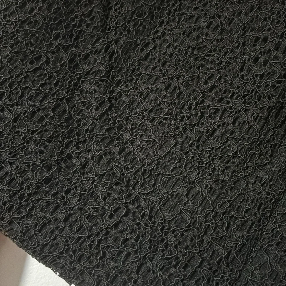 Black Textured Skirt - Picture 3 of 3